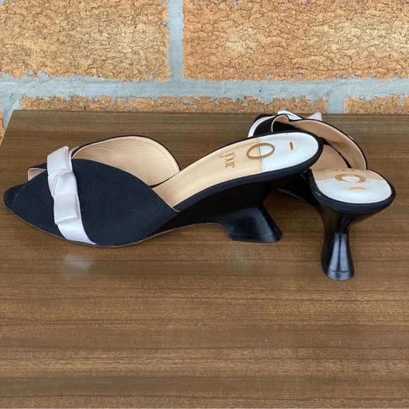 O jour bow accent slides shoes size 8 - Picture 5 of 11